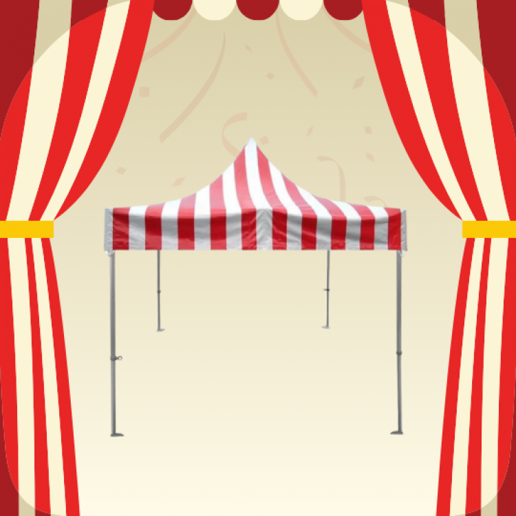 Red and White Carnival Tent