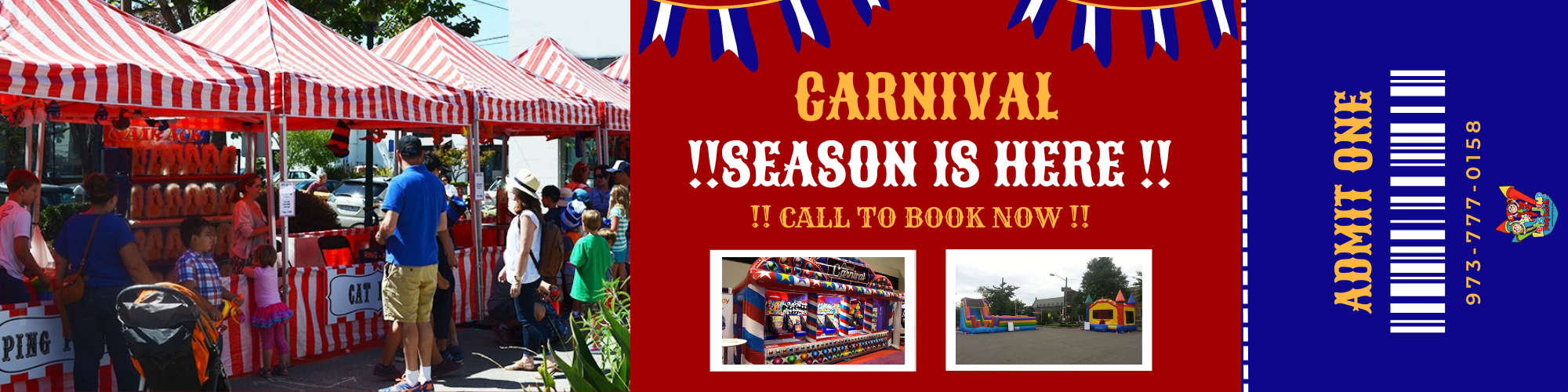 NJ Carnival Rentals New Jersey Banner